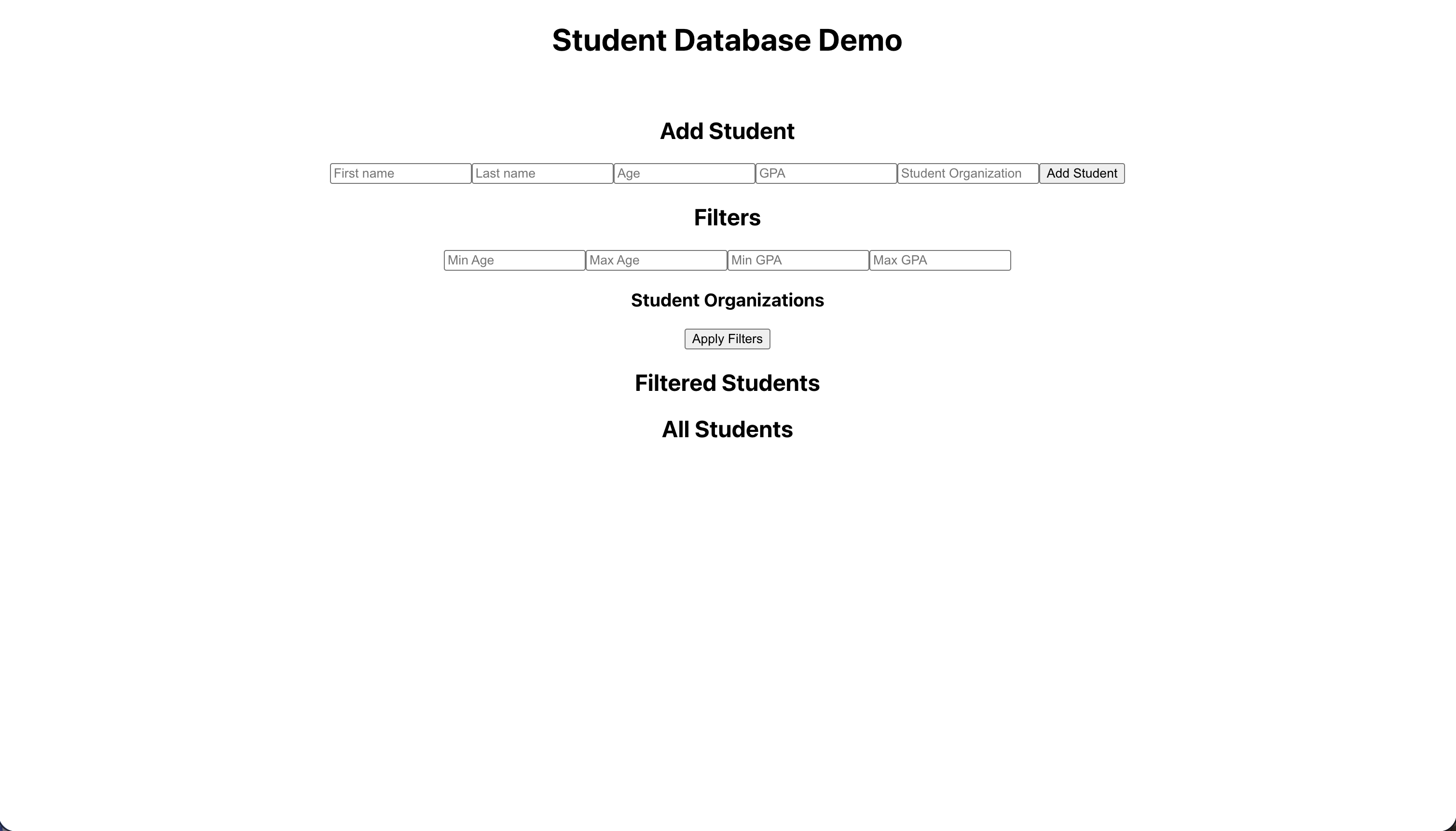 Students Database